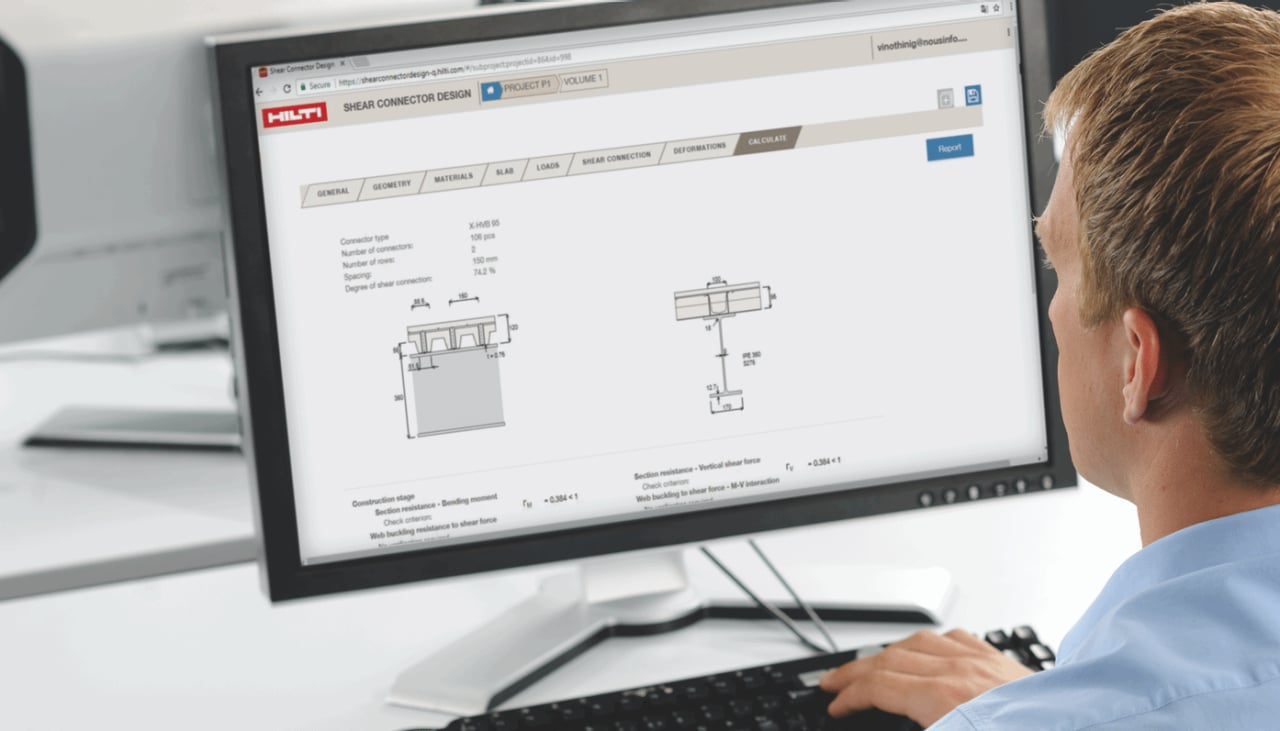 Hilti Shear Connector Design Software