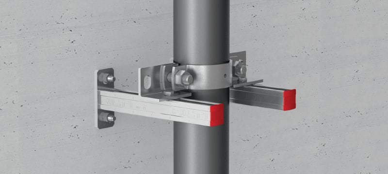 Adapter za jašek s fiksno točko MFP-SA Galvaniziran kotni adapter za uporabo s fiksno točko v pokončnih jaških Vrste uporabe 1