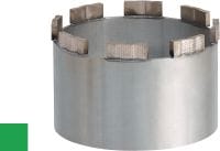 Menjalni modul za abrazivni material SP-H Vrhunski spajkljiv modul za diamantne segmente za kronsko vrtanje s stroji višje nazivne moči (>2,5 kW) v zelo abraziven beton