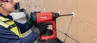 Pritrdilni element za izolacijo X-IE-G 9 Pritrdilni elementi za izolacijo, predhodno nameščeni z visoko zmogljivimi žičniki X-P G3, za pritrjevanje mehke mineralne volne na mehek beton in nekatere trdne betone Vrste uporabe 1