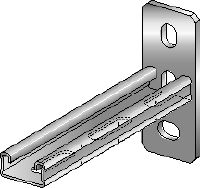 Konzola MQK-21 Galvanizirana konzola višine 21 mm, visok enojni profil MQ za srednje zahtevne aplikacije v zaprtih prostorih