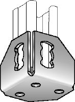 Osnovna plošča MQP-F Vroče cinkana (HDG) noga profila za pritrjevanje profilov na različne osnovne materiale