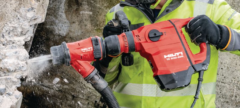 Udarno kladivo TE 500-AVR SDS-Max Vsestransko rušilno kladivo SDS Max (TE-Y) za nezahtevno dletenje v beton in opeko, z aktivno redukcijo vibracij (AVR) Vrste uporabe 1