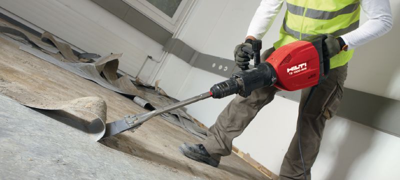 Strgala za tla TE-S FS Izredno ostra strgala za tla TE-S za odstranjevanje poda in premazov z uporabo strojev za rušenje Vrste uporabe 1