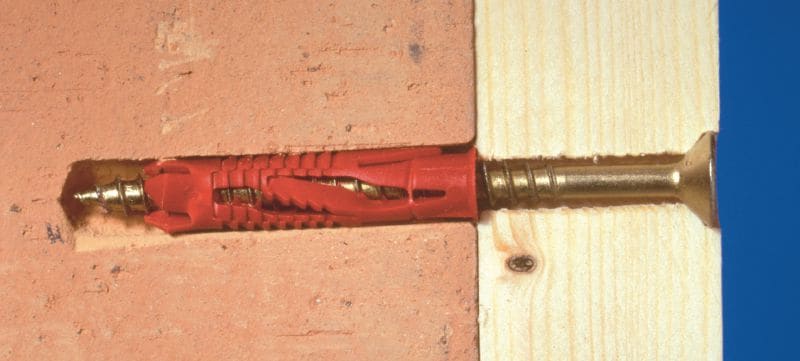 HUD-1 plastični stenski čep Ekonomični univerzalni plastični vložek za stene za pritrjevanje za lažje aplikacije za votle in polne stene Vrste uporabe 1