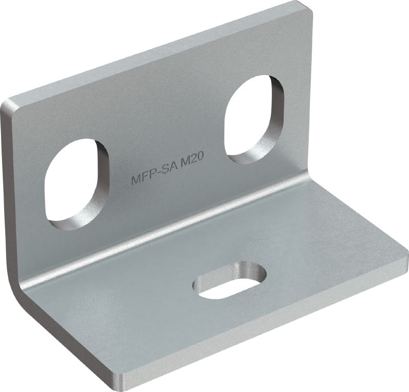 Adapter za jašek s fiksno točko MFP-SA Galvaniziran kotni adapter za uporabo s fiksno točko v pokončnih jaških