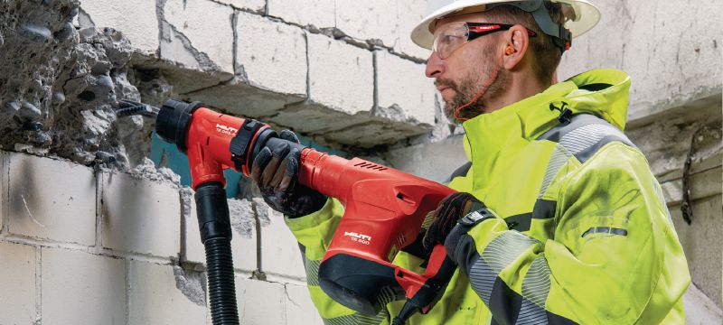 Udarno kladivo TE 500 SDS-Max Robustno rušilno kladivo SDS Max (TE-Y) za nezahtevno dletenje v beton in opeko Vrste uporabe 1