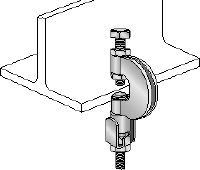 Spona MQT-G Galvanizirana spona za pritrjevanje navojnih palic na diagonalne jeklene nosilce