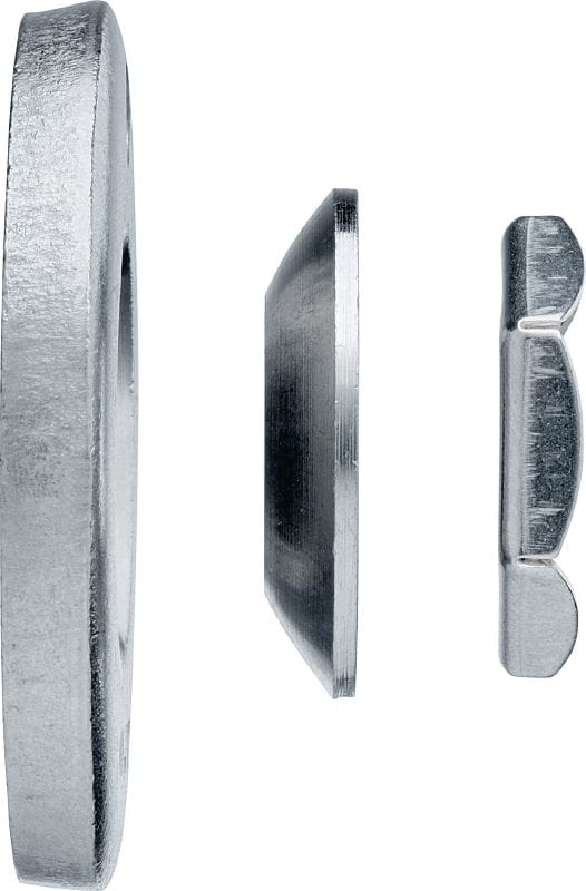 Polnilna podložka (vroče cinkano) Vroče cinkan komplet za zapolnitev vrzeli med sidrom in osnovno ploščo pri mehanskih in kemičnih sidrih