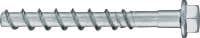 Vijačno sidro za beton HUS2-H Vrhunsko, zmogljivo vijačno sidro za hitrejše trajno in začasno pritrjevanje v beton (karbonsko jeklo, šestroba glava)