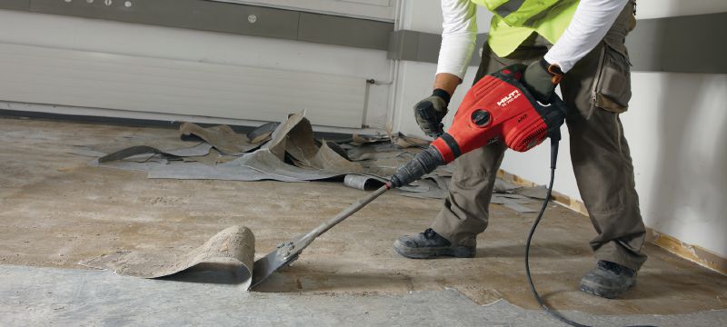 Strgala za tla TE-Y FS Izredno ostra strgala za tla SDS Max (TE-Y) za odstranjevanje poda in premazov z uporabo strojev za rušenje Vrste uporabe 1