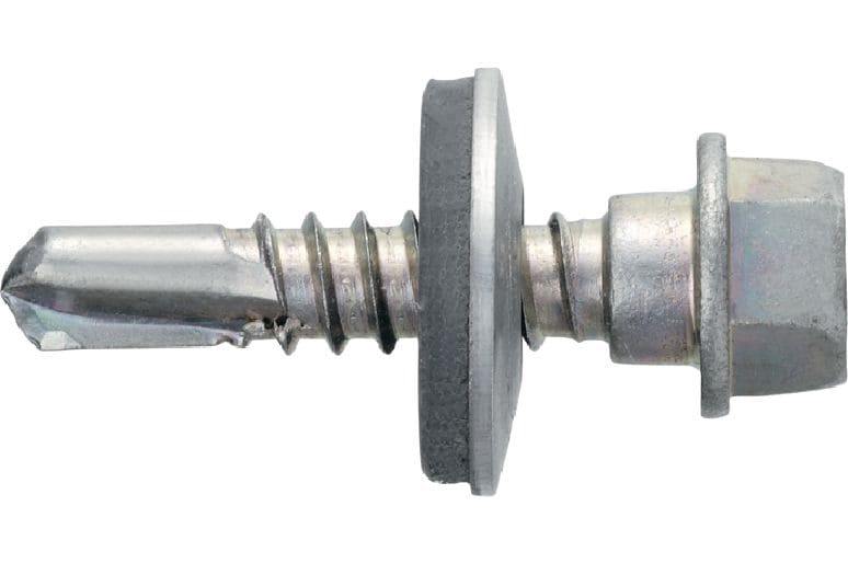 Samovrtalni kovinski vijaki S-MD 53Z Samovrtalni vijak (pocinkano ogljično jeklo) s 16 mm podložko za pritrjevanje srednje debele kovine na kovino (do 6 mm)