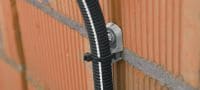 Nosilec vezice X-ECT MX Plastično držalo za spone za kable/vode za uporabo z magaziniranimi žičniki Vrste uporabe 3