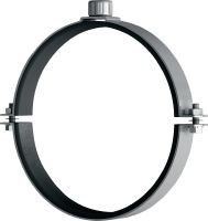Objemka za prezračevalne cevi MV-PIF Galvanizirana objemka za prezračevalne cevi z zvočno izolacijo za spiralne kanale za težke aplikacije