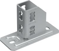 Noga profila MQP-21-72 Galvanizirana noga profila za pritrjevanje profilov MQ na beton