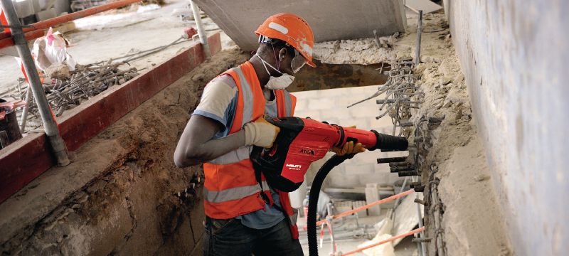 Sistem za odstranjevanje prahu TE DRS-Y Sistem za odstranjevanje prahu pri vrtanju in dletenju betona z vrtalnimi kladivi Hilti SDS Max (TE-Y) Vrste uporabe 1