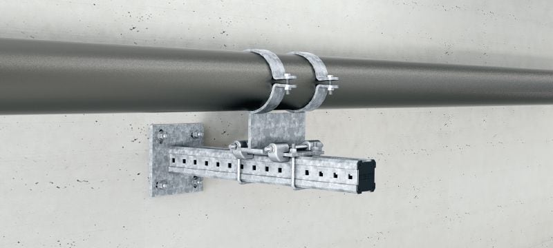 Konzola MIC-C90-D Vroče cinkana (HDG) konzola škatlastega profila za povezavo z betonom za zahtevne aplikacije Vrste uporabe 1