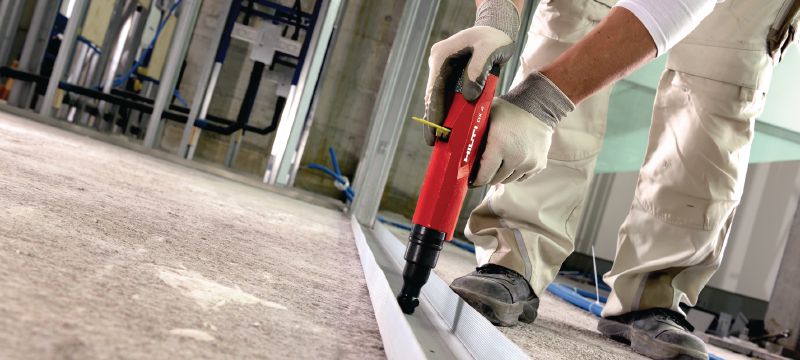 Žičniki za beton X-C P8 Posamični žičnik za pritrjevanje na beton z uporabo stroja na smodniški pogon Vrste uporabe 1
