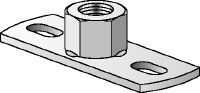 MGL 2-R Osnovna plošča iz nerjavnega jekla (A4) za pritrjevanje metrskih navojnih palic z dvemi sidrišči