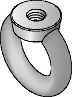 Očesna matica DIN 582 iz nerjavnega jekla (A4) Očesna matica DIN 582 z zanko, iz nerjavnega jekla (A4), za kavelj