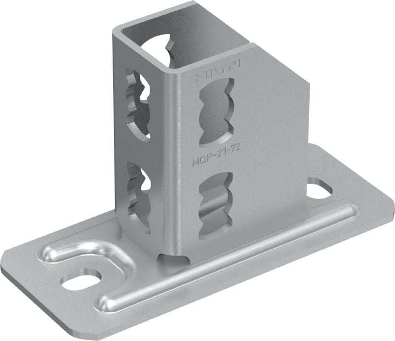 Noga profila MQP-21-72 Galvanizirana noga profila za pritrjevanje profilov MQ na beton
