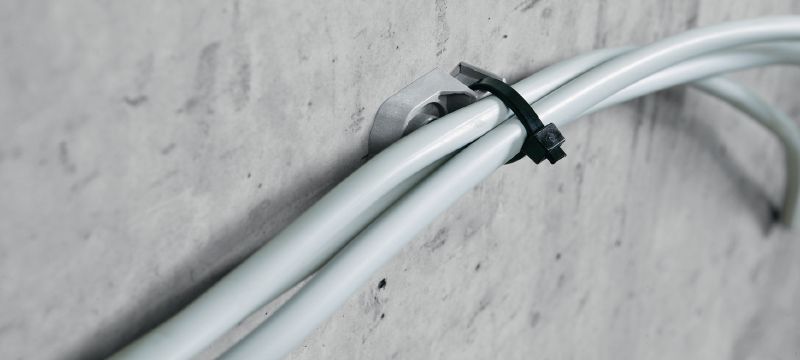 Nosilec vezice X-ECT MX Plastično držalo za spone za kable/vode za uporabo z magaziniranimi žičniki Vrste uporabe 1