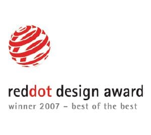                Izdelek je prejel oblikovalsko nagrado Reddot "Najboljši med najboljšimi" ("Best of the Best").            