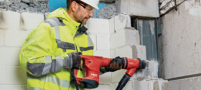 Udarno kladivo TE 500 SDS-Max Robustno rušilno kladivo SDS Max (TE-Y) za nezahtevno dletenje v beton in opeko Vrste uporabe 1