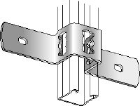 Spona MQB-F (profil na beton) Galvanizirana spona za križno spajanje enega profila MQ na beton