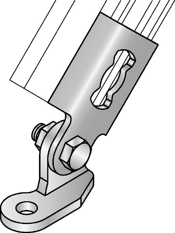 Profilni spojnik navojne palice MQS-AC Galvanizirani predhodno sestavljeni profilni spojnik navojne palice z višjo stopnjo prilagodljivost za različne potresne aplikacije