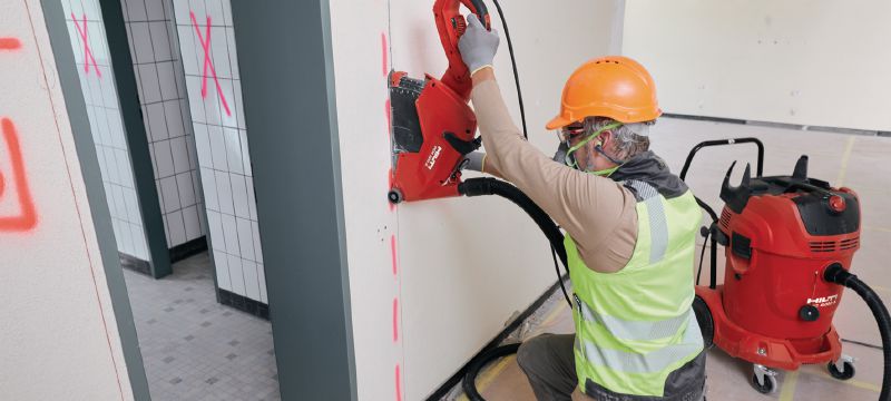 Odsesovalnik prahu razreda L VC 60L-X Zelo zmogljiv izvlekač prahu za povezavo z električnimi stroji in čiščenje delovišča (suho in mokro), 60-litrska posoda Vrste uporabe 1