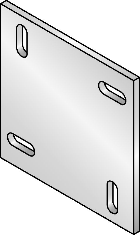 Osnovna plošča MIQB-CD Vroče cinkana (HDG) osnovna plošča za pritrjevanje profilov MIQ na beton