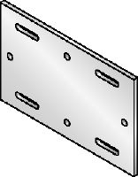 MIQB-S Vroče cinkana (HDG) osnovna plošča za pritrjevanje profila MIQ na jeklo