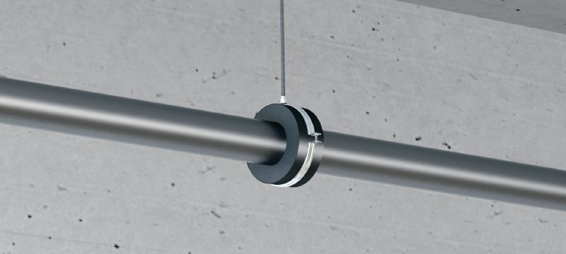 Cevna objemka MRP-RPC za hitro zapiranje hladilnih cevi Galvanizirana cevna objemka za visoko produktivnost pri hladilnih aplikacijah in aplikacijah z mrzlo vodo z izolacijo debeline 19 mm Vrste uporabe 1