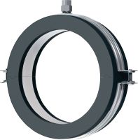 Cevna objemka MRP-RPC za hitro zapiranje hladilnih cevi Galvanizirana cevna objemka za visoko produktivnost pri hladilnih aplikacijah in aplikacijah z mrzlo vodo z izolacijo debeline 19 mm