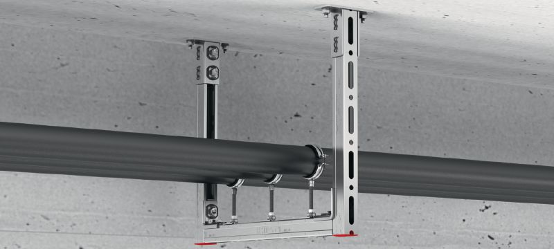 Osnovna plošča MQP-41-CP Vrhunska galvanizirana sestavljena noga za pritrjevanje profilov MQ na betonske podkonstrukcije Vrste uporabe 1