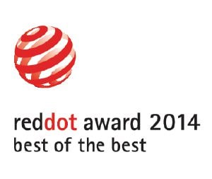                Izdelek je prejel oblikovalsko nagrado Reddot "Najboljši med najboljšimi" ("Best of the Best").            