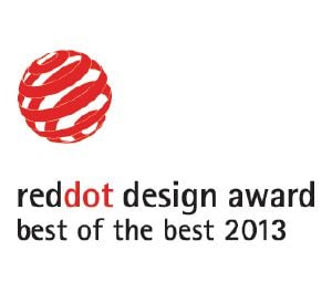                Izdelek je prejel oblikovalsko nagrado Reddot "Najboljši med najboljšimi" ("Best of the Best").            