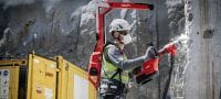 Balanser orodja EXO-T-22 Nosljiv balanser gradbenega orodja z aktivno porazdelitvijo teže za breztežnostno rokovanje med težkimi rušilnimi deli in vrtanjem (baterijska platforma Nuron) Vrste uporabe 1