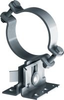 Objemka-noga Mp-PS 1-1 Objemka-noga z zunanjim premazom (OC) z nastavljivo višino in naklonom za zahtevne industrijske aplikacije za cevi z zunanjim premerom 21–173 mm (od 1/2 do 6)
