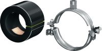 Cevna objemka MIP-H za hladilne cevi (tanko izolirana) Galvanizirana cevna objemka za najvišjo produktivnost pri hladilnih aplikacijah z izolacijo debeline 13–16 mm