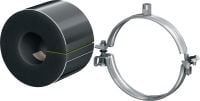 Cevna objemka MIP-T za hladilne cevi (debelo izolirana) Galvanizirana cevna objemka za najvišjo produktivnost pri hladilnih aplikacijah z izolacijo debeline 31–50 mm