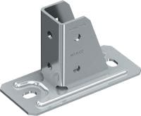 Osnovna plošča za nosilne profile MT-B-O2 Spojnik osnovne plošče za sidranje strukture nosilnega profila v beton ali jeklo