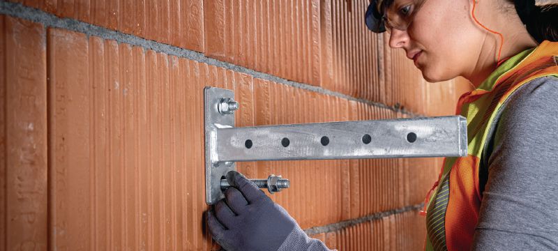 Sidrna palica HAS 8.8 Predhodno rezana sidrna palica za injektirna hibridna/epoksidna sidra za sidranje v beton in zidake Vrste uporabe 1